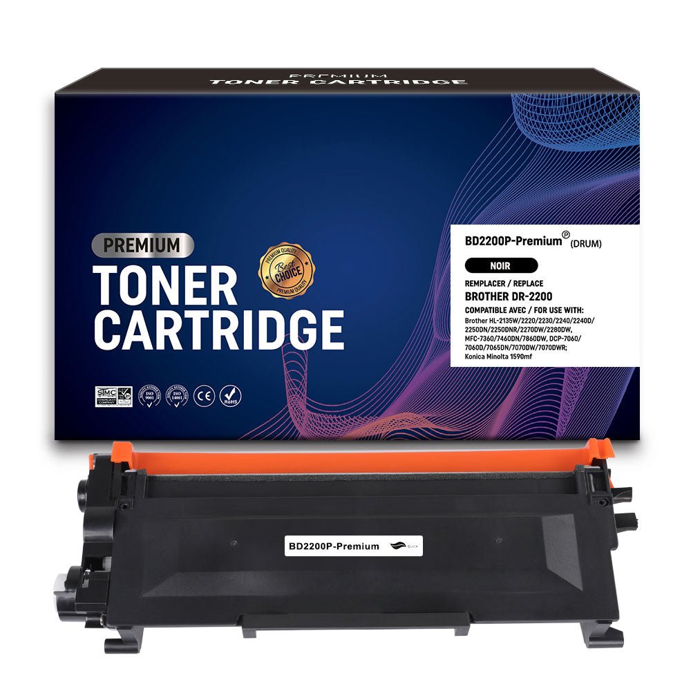 Cartouche de toner Compatible Brother DR-2200 Noir 12000pages - KERA FRANCE Cartouche de toner Compatible Brother DR-2200 Noir 12000pages - KERA FRANCE